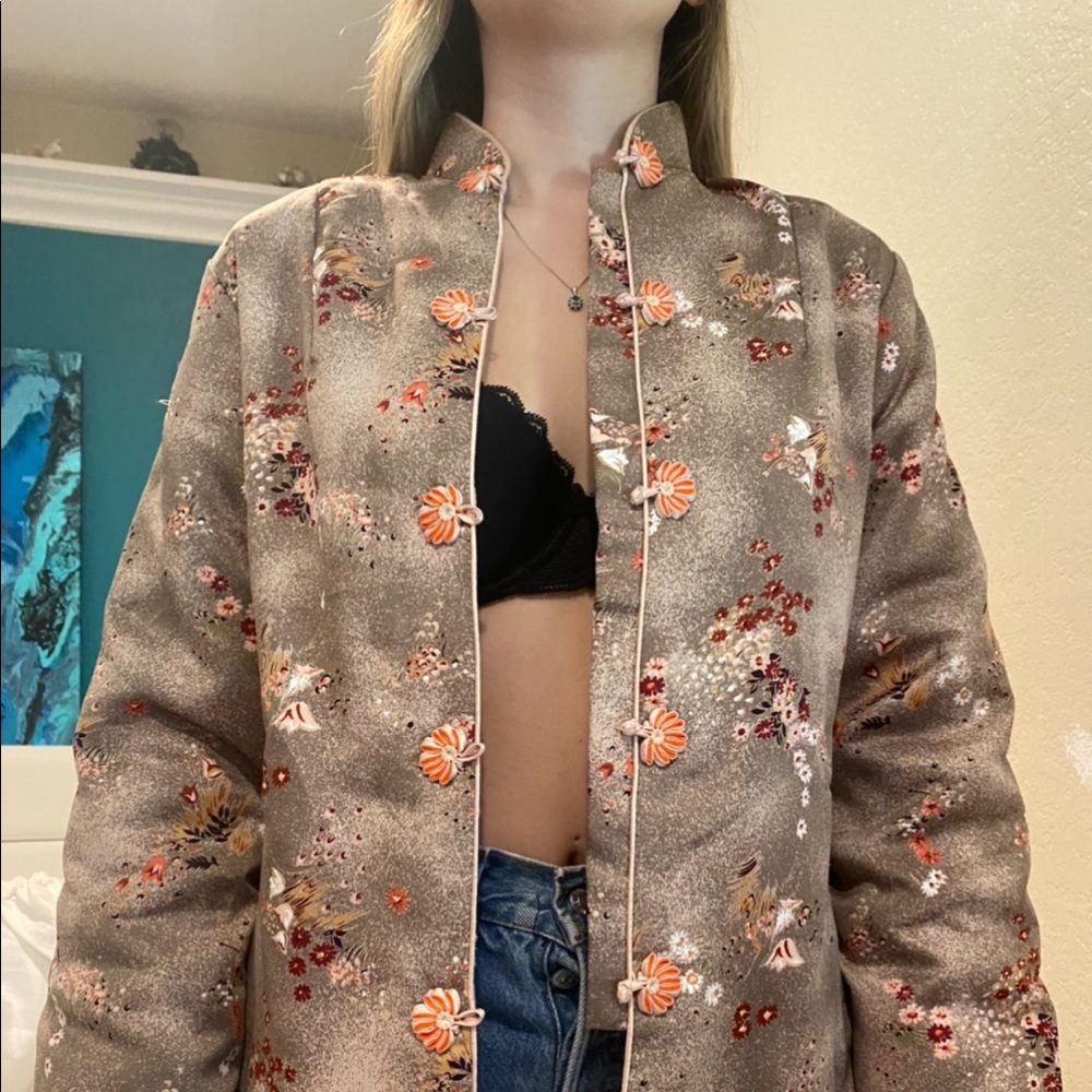 KIMONO STYLE VINTAGE JACKET MADE IN HONG KONG